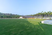Open lawn at the resort